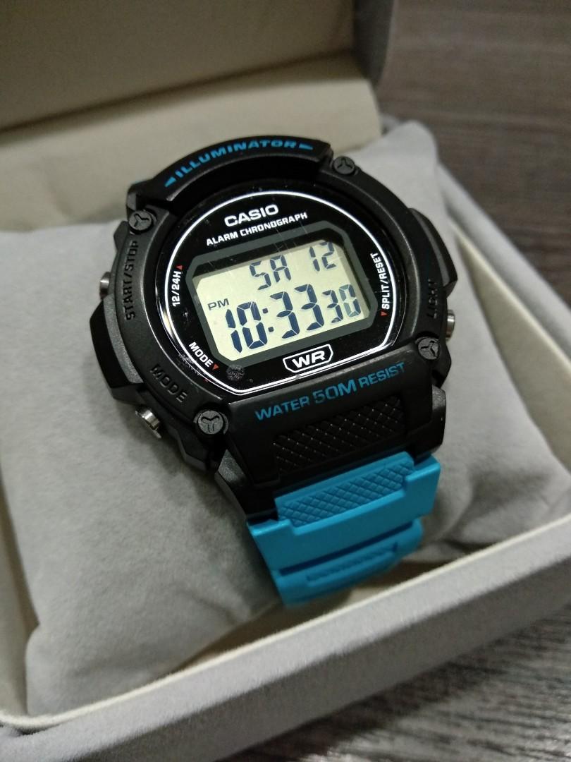 Brand New In Box Casio Watch W 218H Men s Fashion Watches