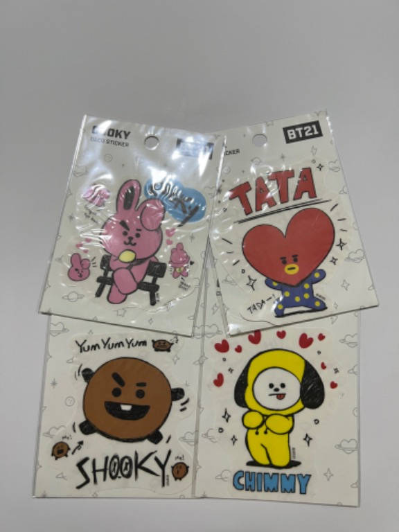 BT21 Deco Stickers (Official from Line Store), Hobbies & Toys ...