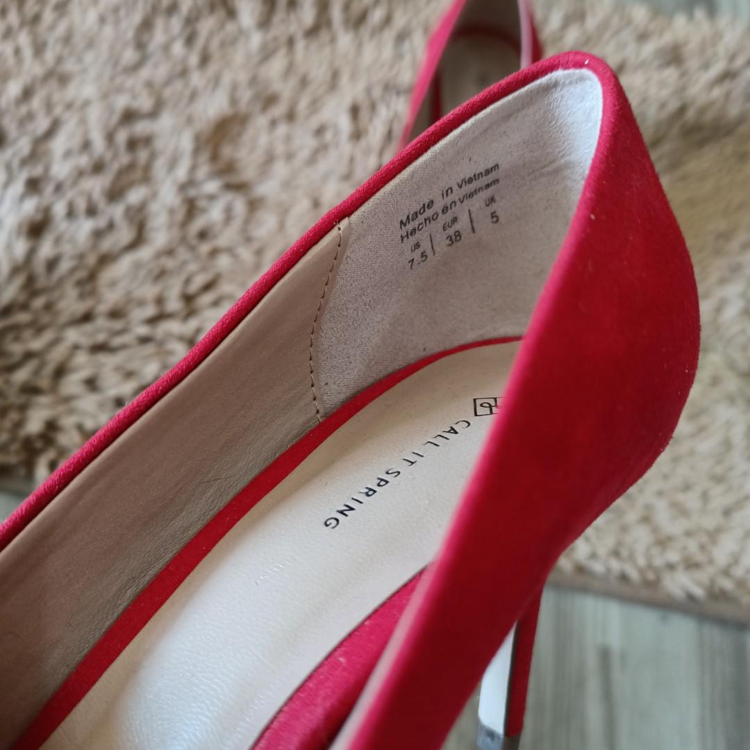 Call it spring red heels hot sale