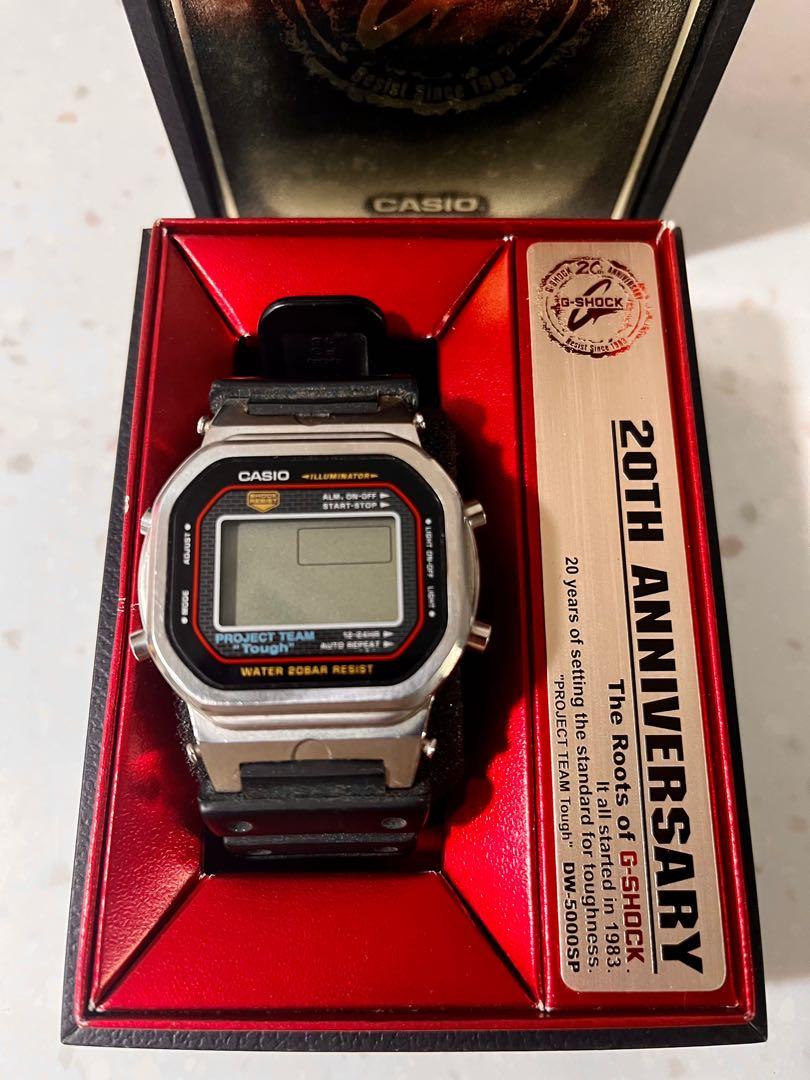 CASIO G-SHOCK 20周年記念限定モデル DW-5000SP-1JR - 時計