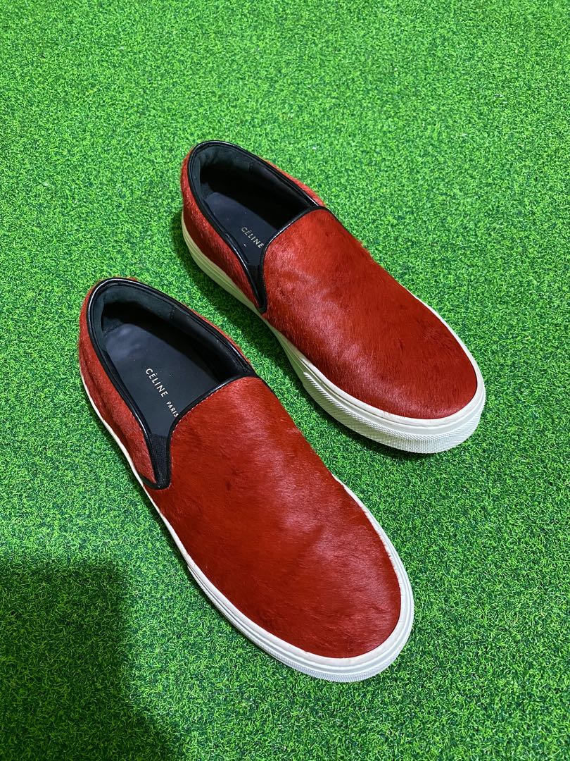 Celine pony hair slip on shoes Luxury Sneakers Footwear on