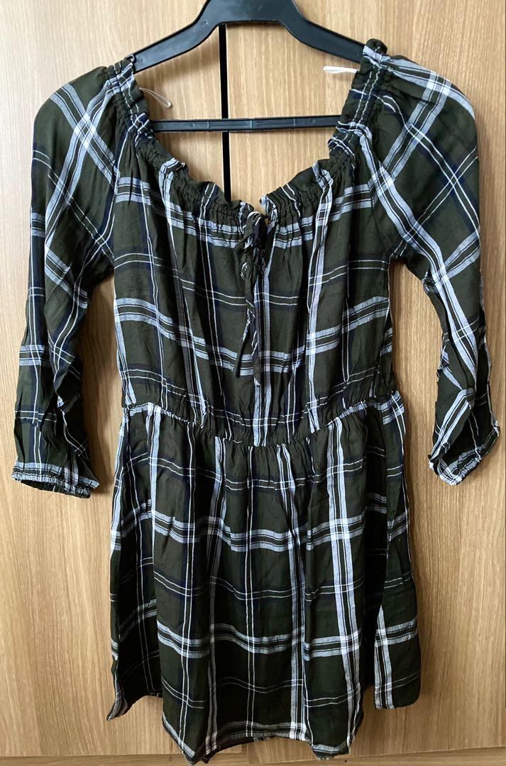 Cotton on - Checkered off shoulder Dress (Category: Dresses) located in Quezon City. Submitted by cherish_stuff (Listing ID 1148451029, Image 1). Description: Soft fabric Worn for cowboy theme party.
