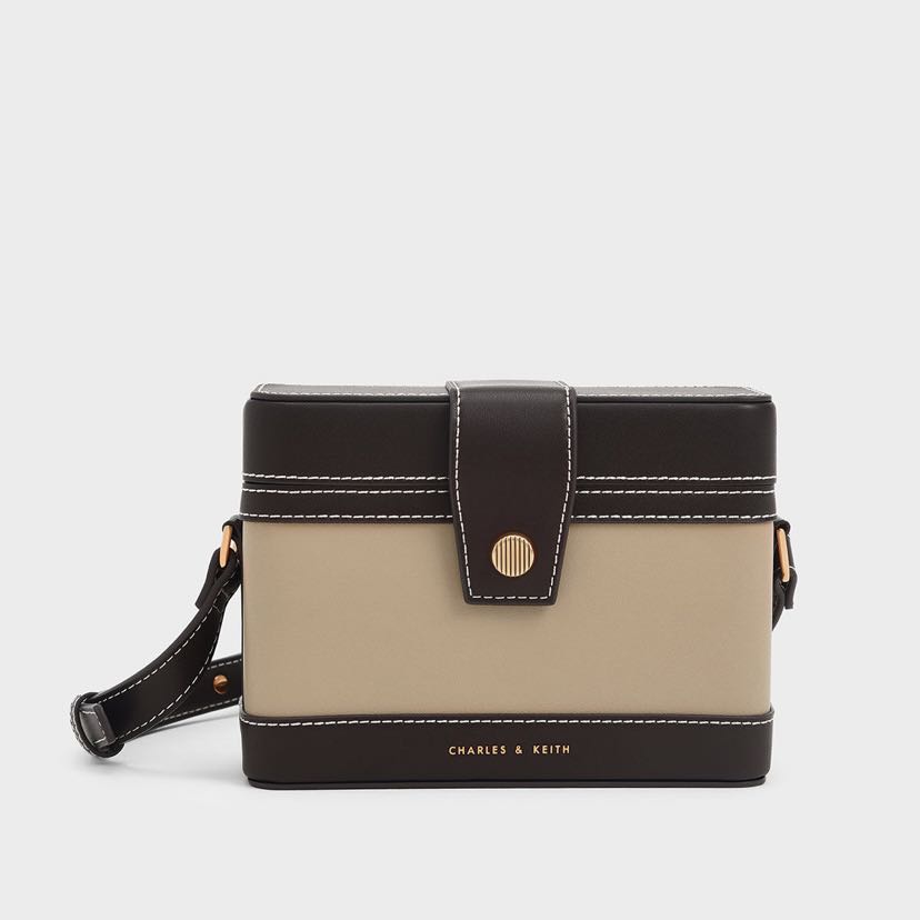 Charles and Keith Bronte Boxy Crossbody Bag, Women's Fashion, Bags