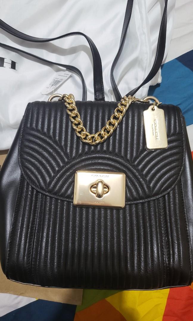 coach cassidy quilted backpack