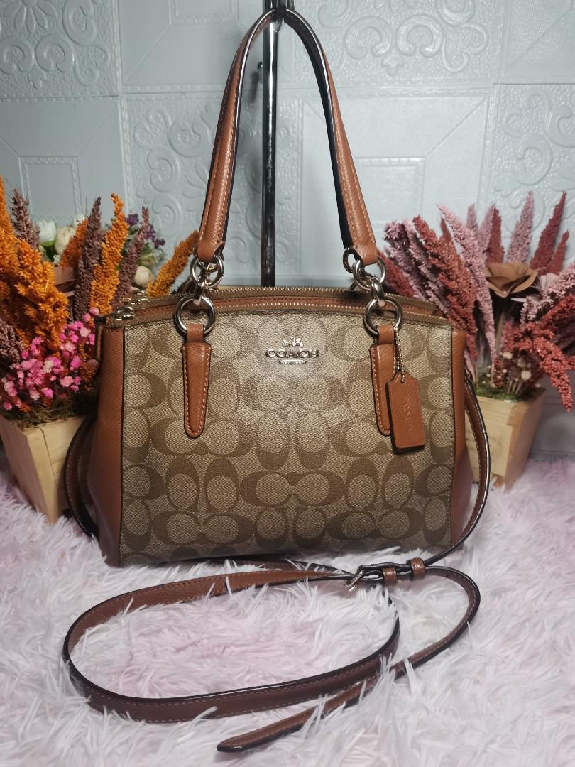 Coach mini christie sales carryall in signature
