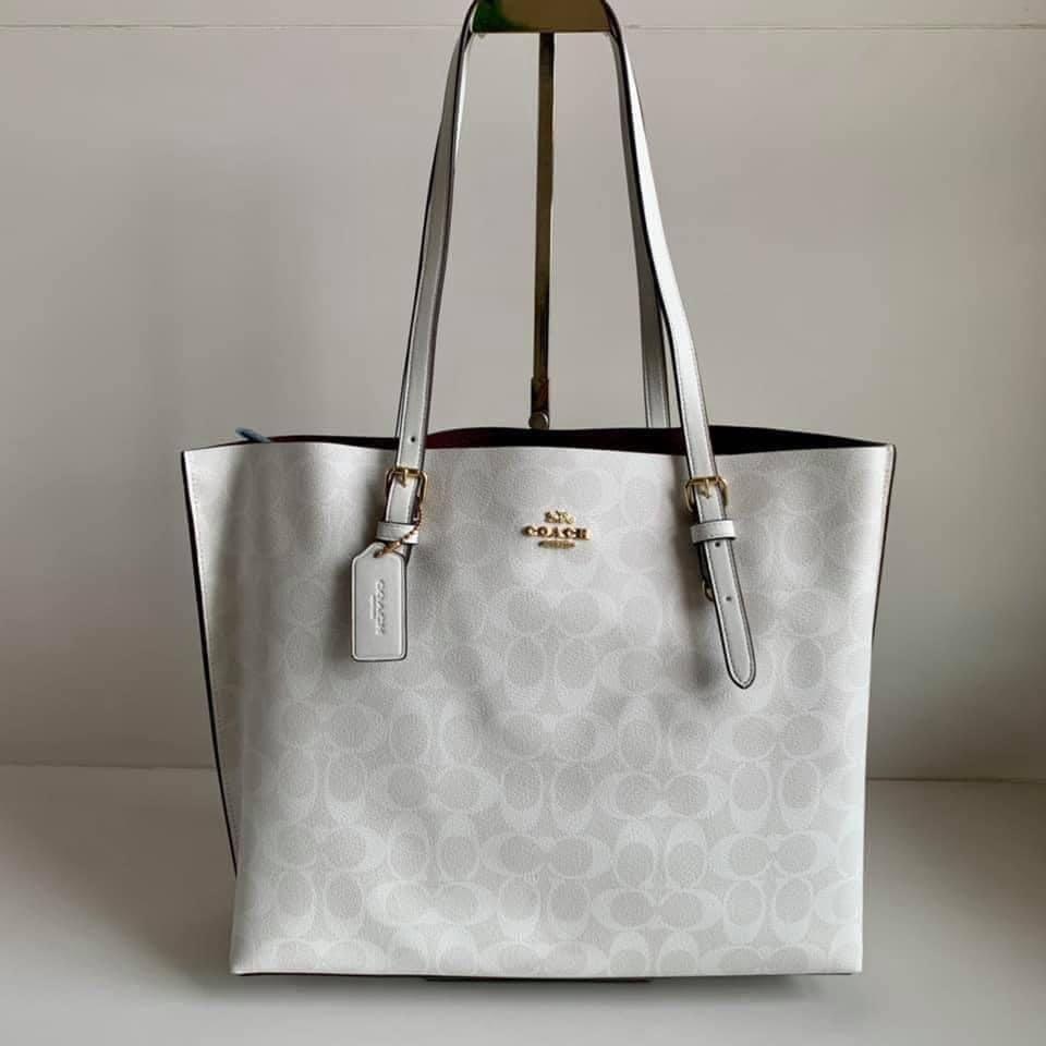 Large white coach bag Clearance