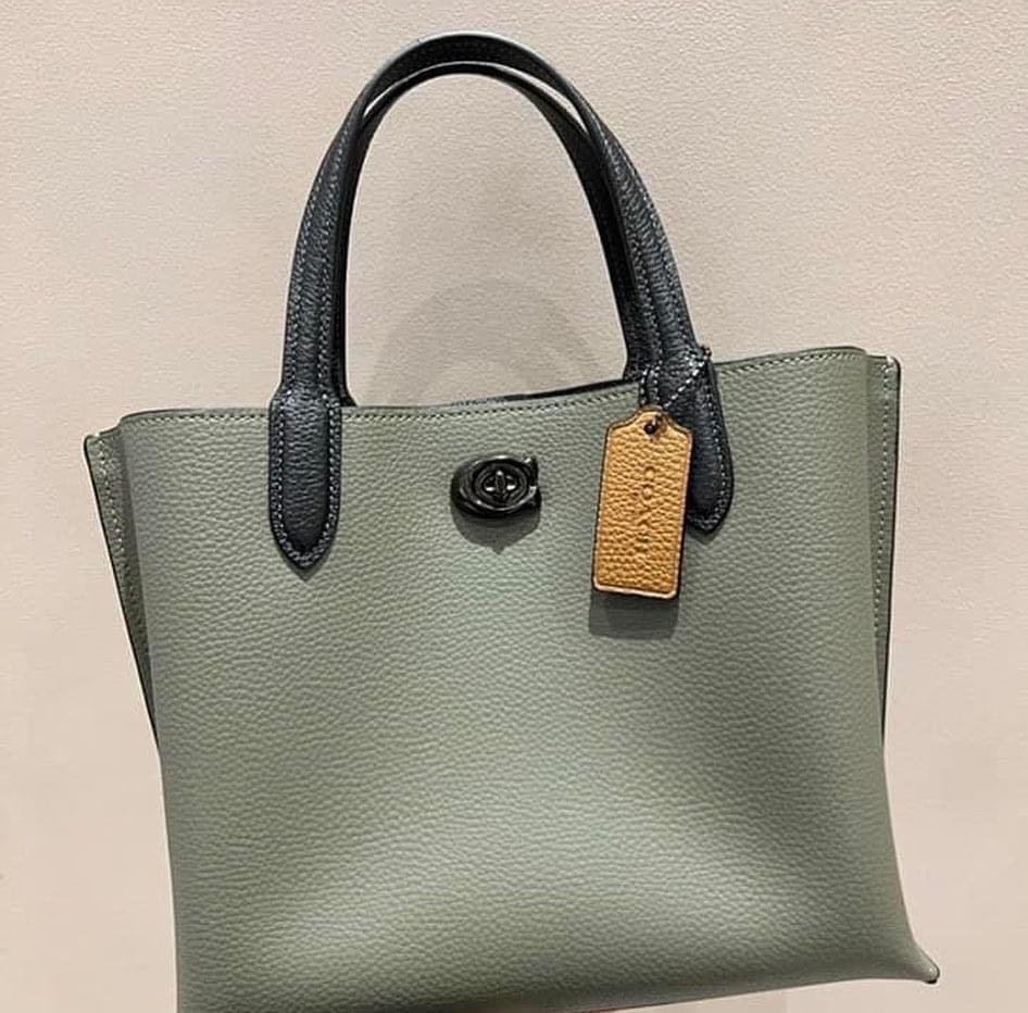 Coach willow hotsell tote green