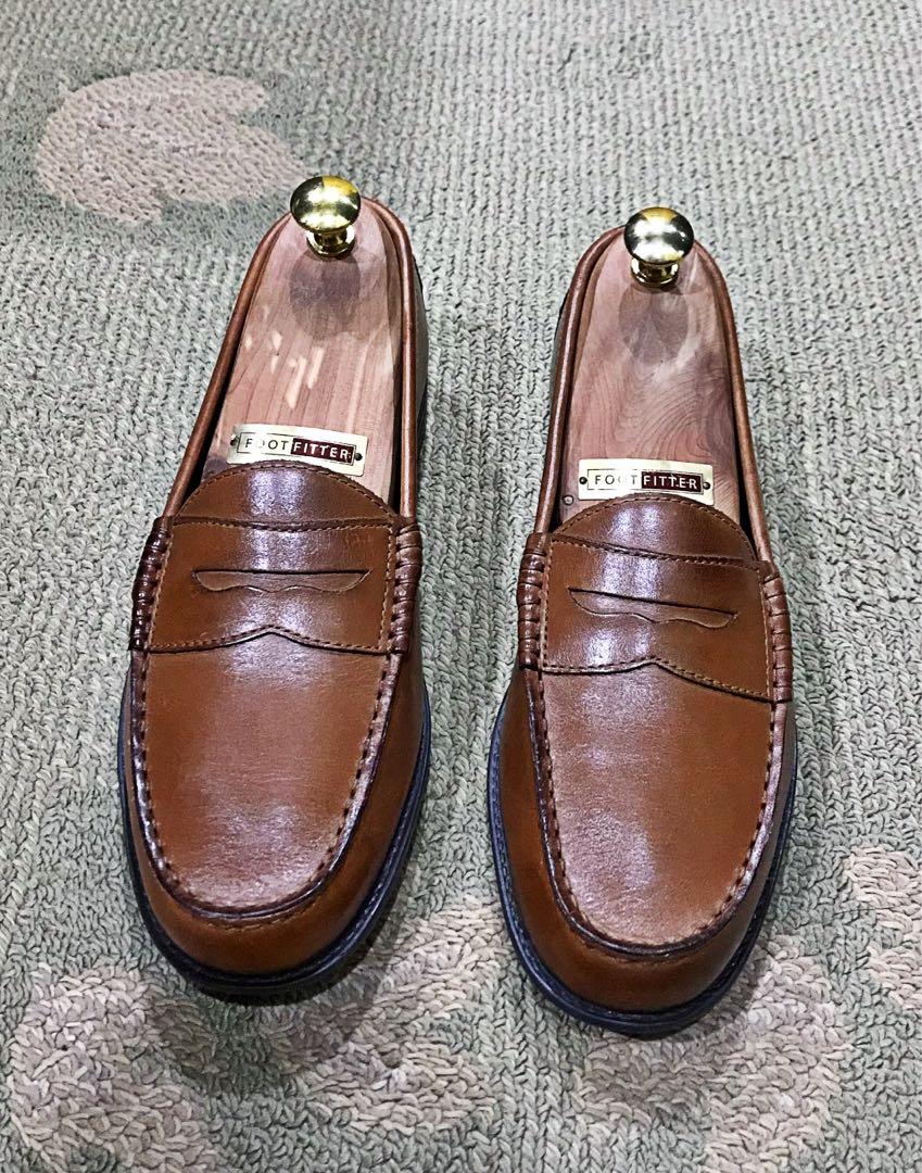 Cole Haan British Tan Dustin Penny Loafers