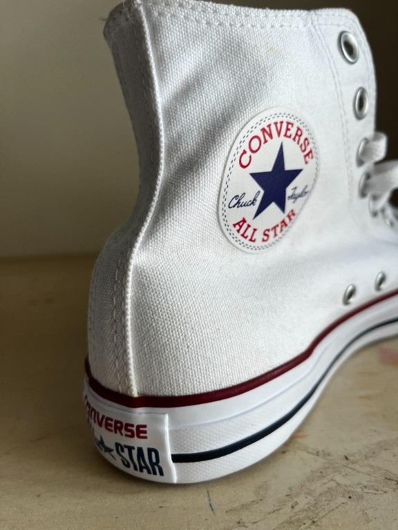 Converse M7650 Unisex All Star Hi Top Optical White Size 9US Women