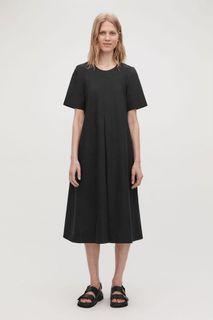 COS black round collar dress