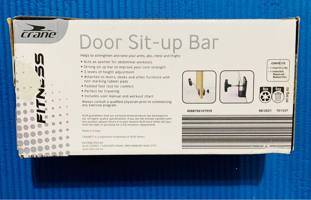 Crane door workout bar deals