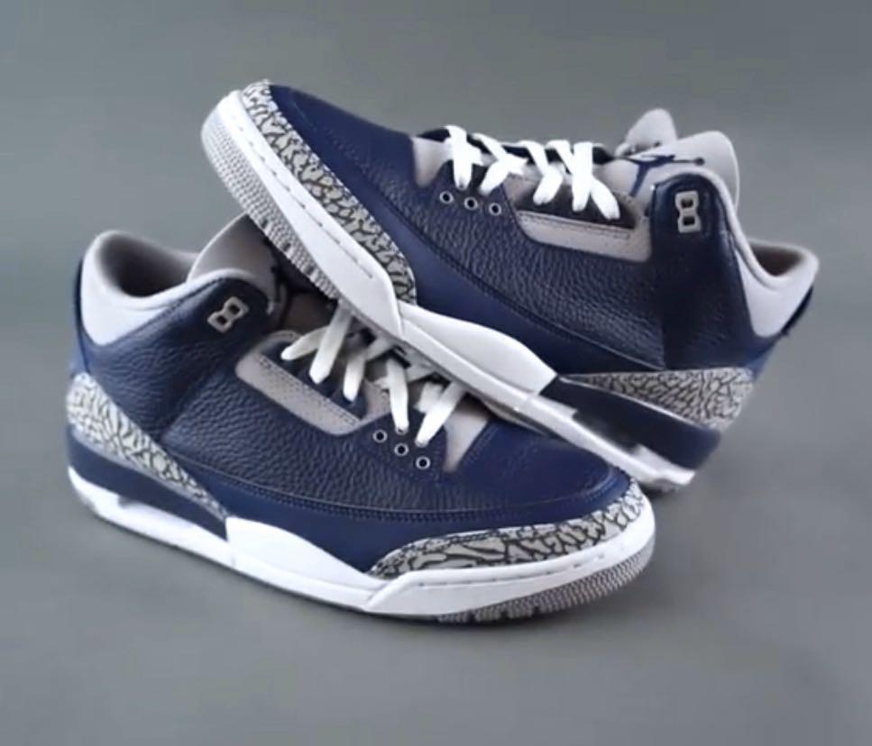 DS US8 Nike Air Jordan 3 III Georgetown, Men's Fashion, Footwear, Sneakers  on Carousell