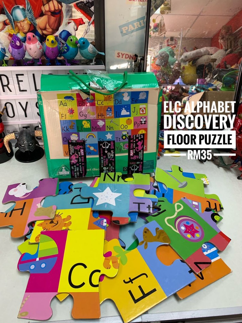 Elc alphabet discovery floor puzzle, Hobbies & Toys, Toys & Games on