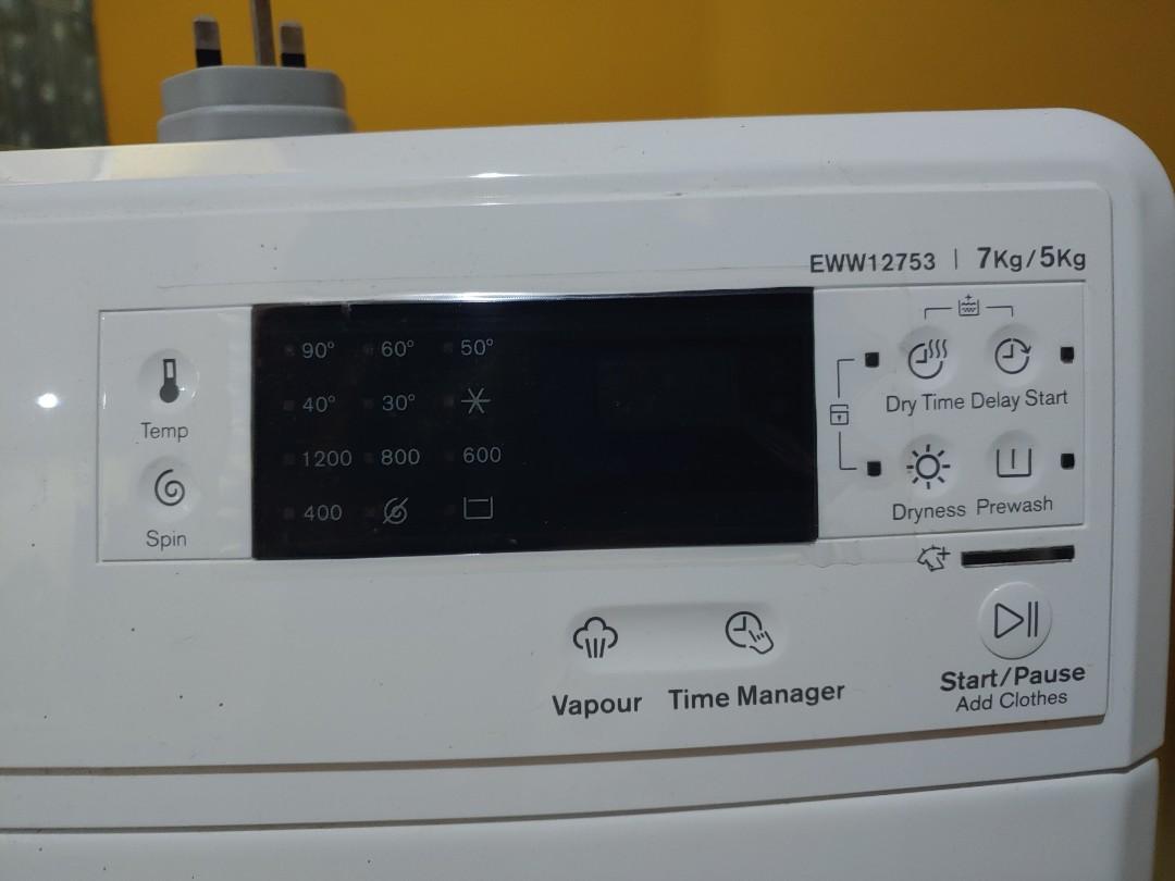Electrolux Washing Machine EWW12753, TV & Home Appliances, Washing