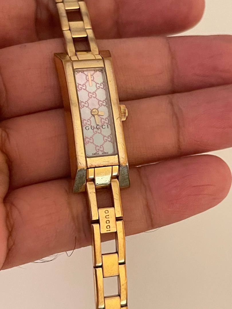 FS FT LayAway Payment Gucci Watch Rectangular Gold Plated Computer Dial Swiss Made Complete Unit manual and Box Women s Fashion Watches Accessories Watches on Carousell