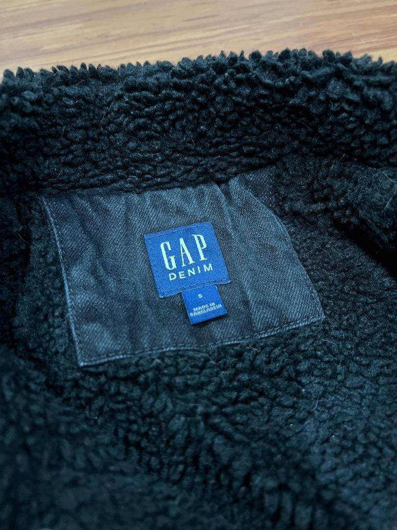 Gap Black Sherpa Denim Jacket, Men's Fashion, Coats, Jackets and ...