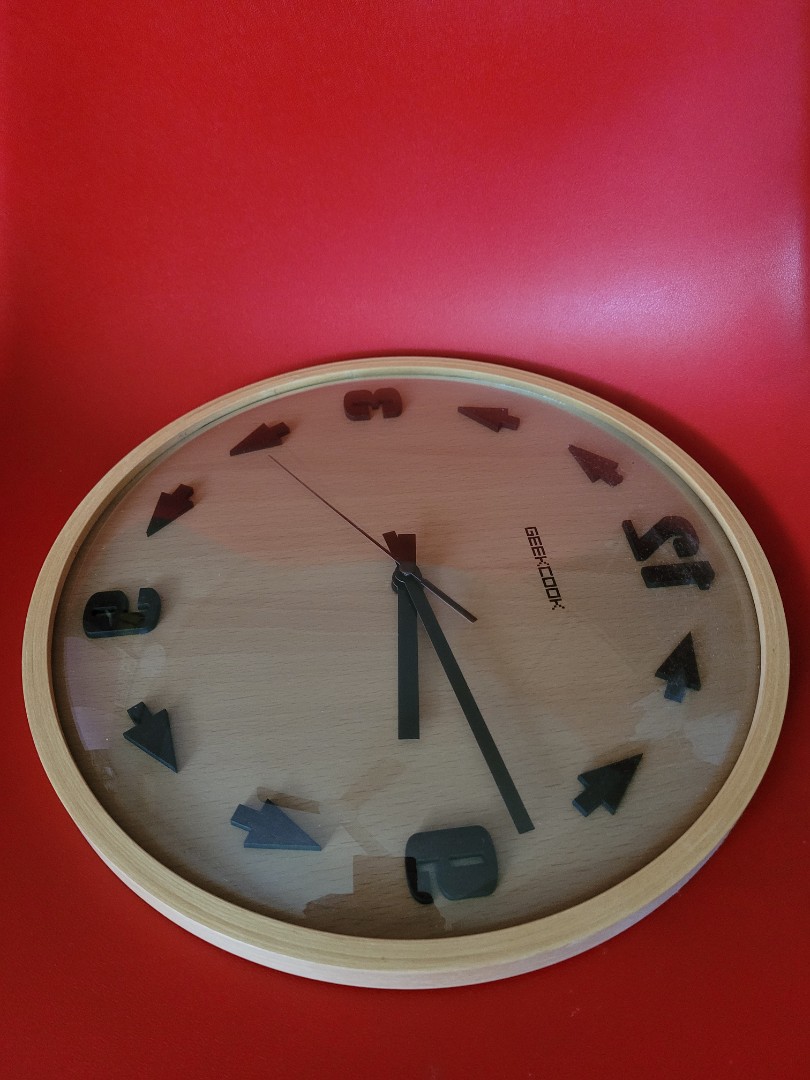 Geekcook reverse counter clock, Furniture & Home Living, Home Decor ...
