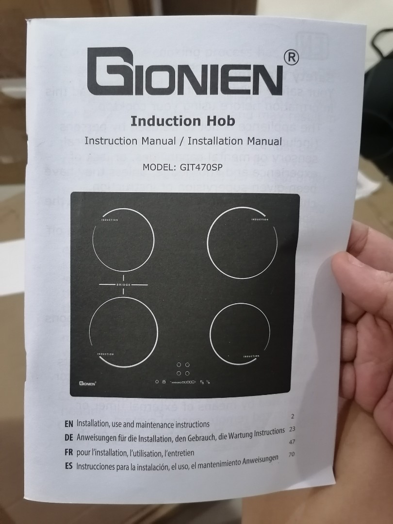 Gionien induction deals hob