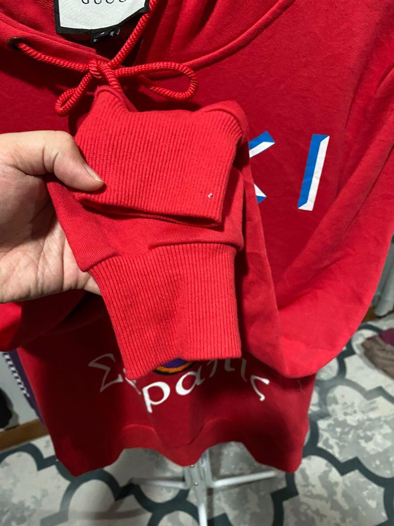 Gucci donald sale duck hoodie red