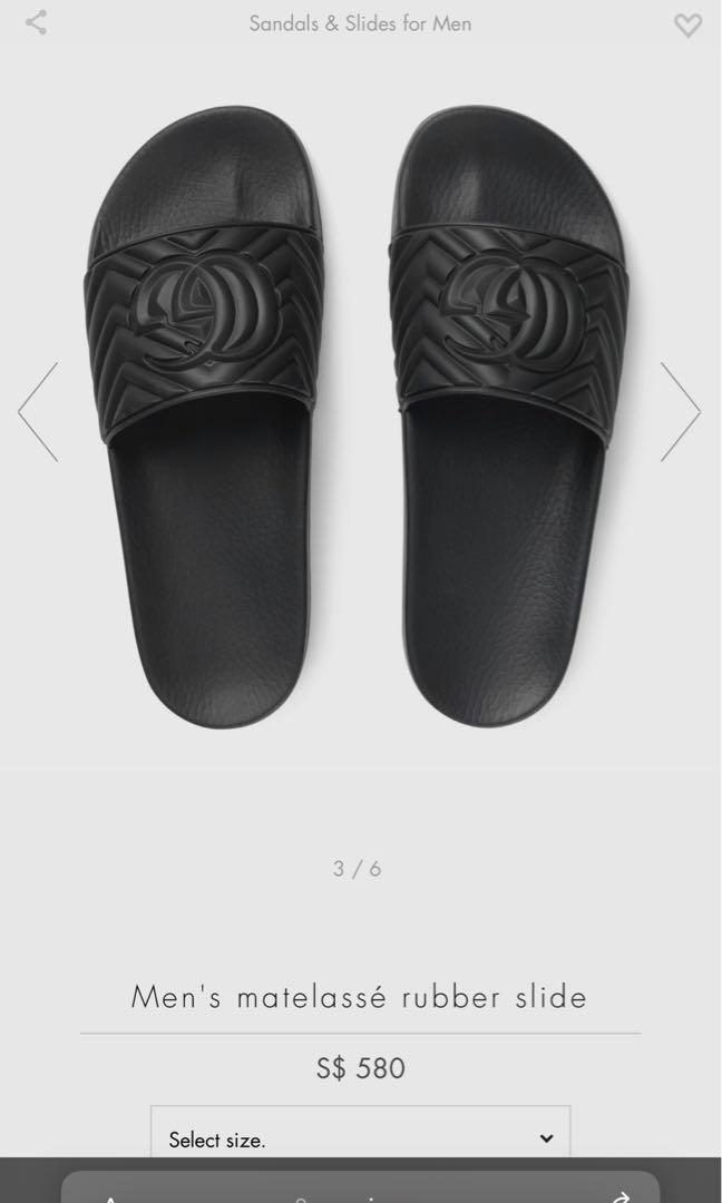 Gucci Slides, Men's Fashion, Footwear, Flipflops and Slides on Carousell