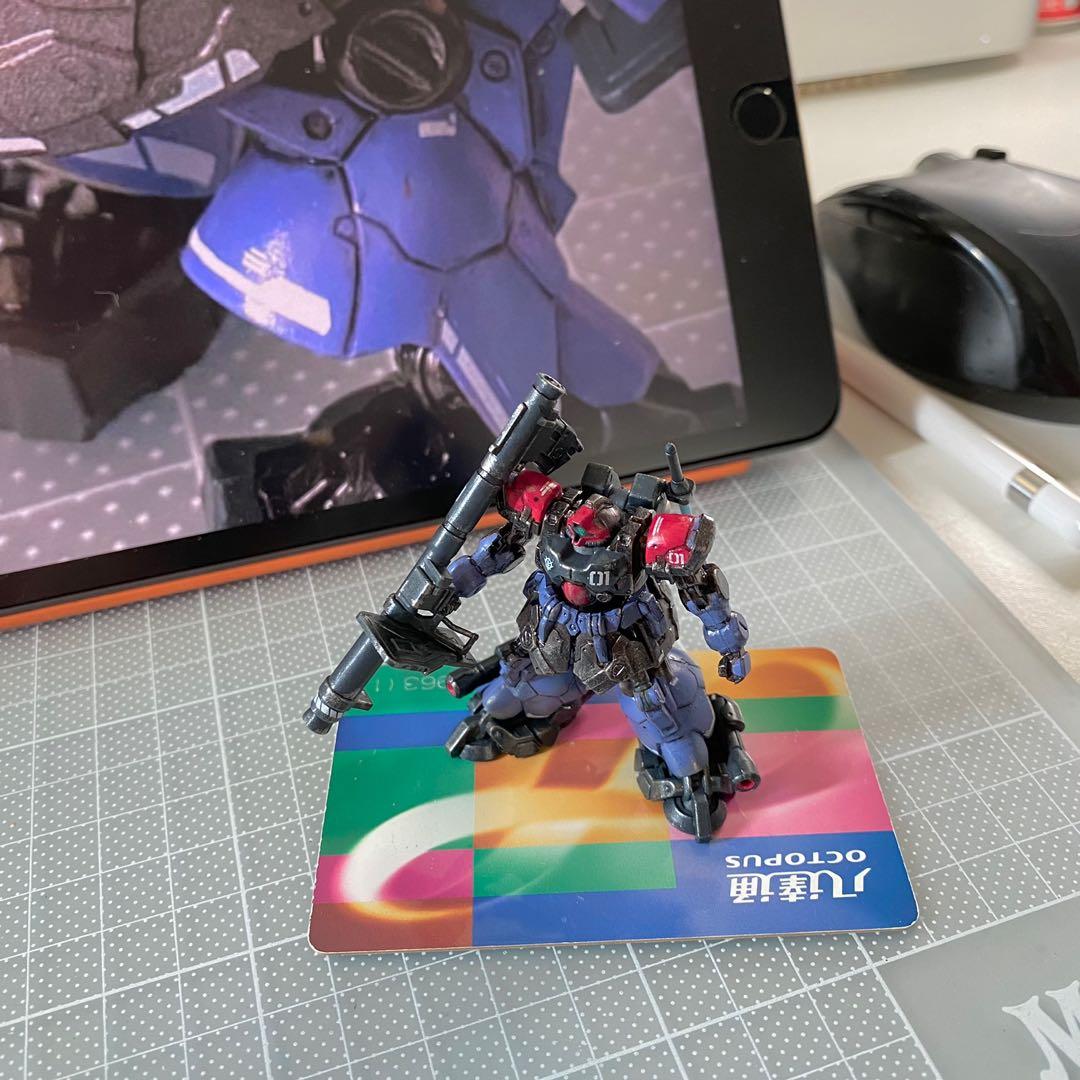 Gundam Artifact Phase 2 008 Dom Tropen painted weathered w/ decal