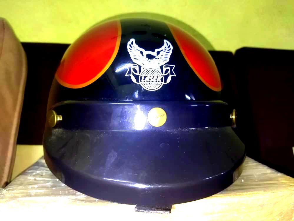Helmet half LASER, Auto Accessories on Carousell