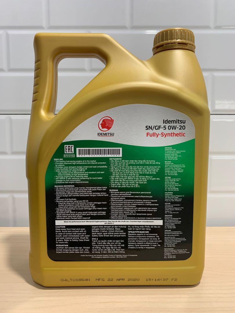 Idemitsu Full Synthetic 0W-20 Engine Oil SP/GF-6-5 Nepal, 59% OFF