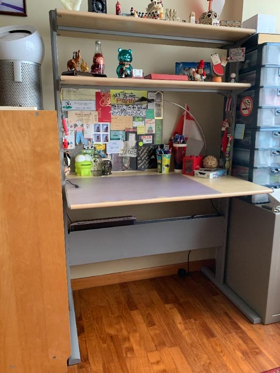 IKEA / Fredrik study desk with shelves, Furniture & Home Living ...