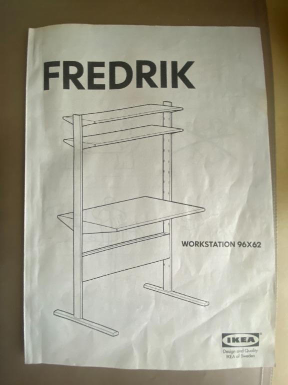 IKEA / Fredrik study desk with shelves, Furniture & Home Living ...
