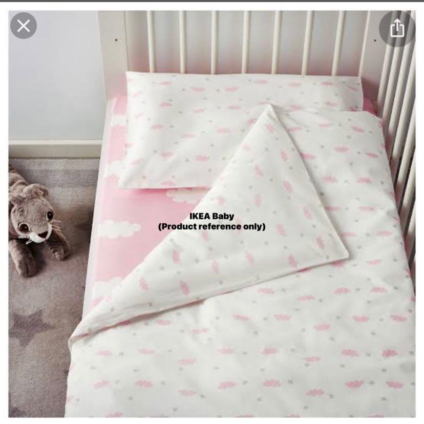 Ikea cot cheap bedding