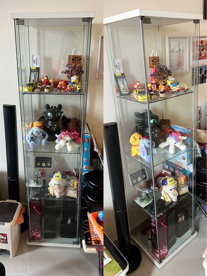 IKEA Detolf Glass Door White, Furniture & Home Living