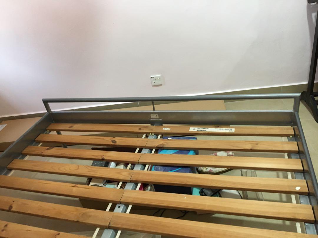 Ikea Heimdal Queen Bed + Sultan Lade, Furniture & Home Living