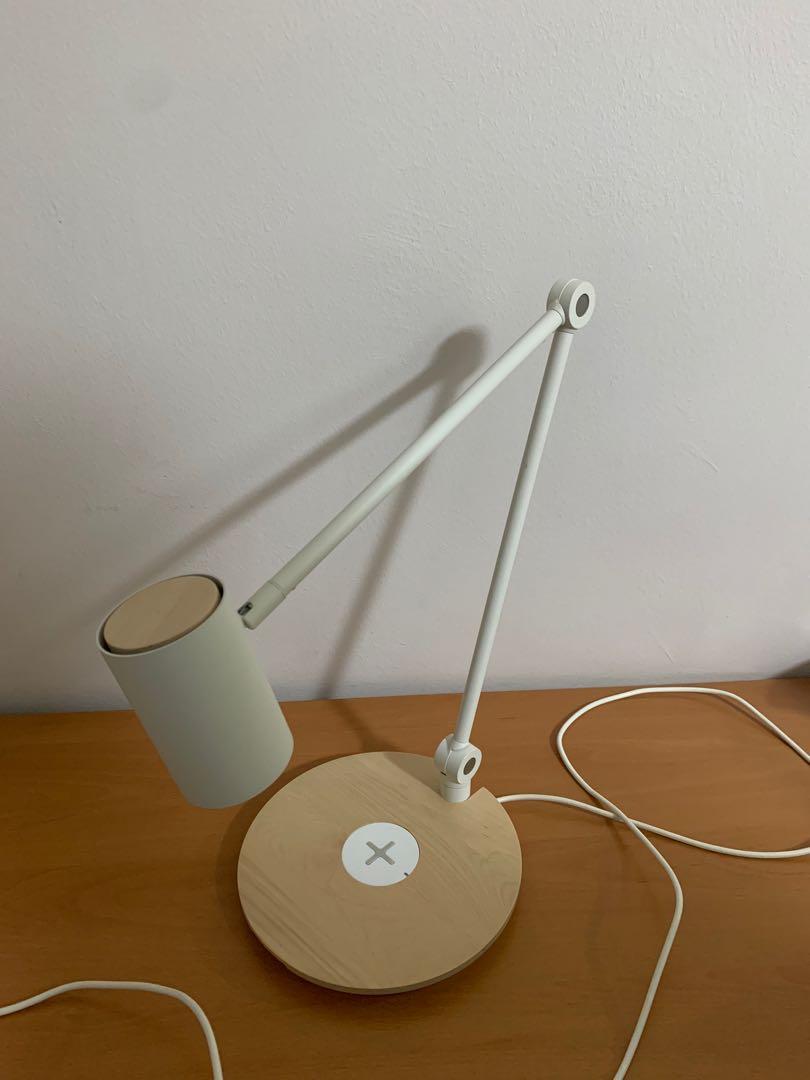 IKEA work lamp with wireless charging, Furniture & Home Living