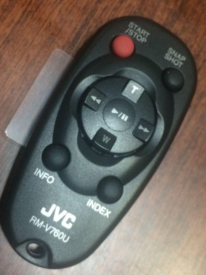 JVC remote camcorder (Category: Video Cameras) located in Valenzuela. Submitted by eriq.eriq (Listing ID 1148553379, Image 1). Description: original JVC RM-760U remote for camcorder brandnew and unused, battery included with safety seal intact.