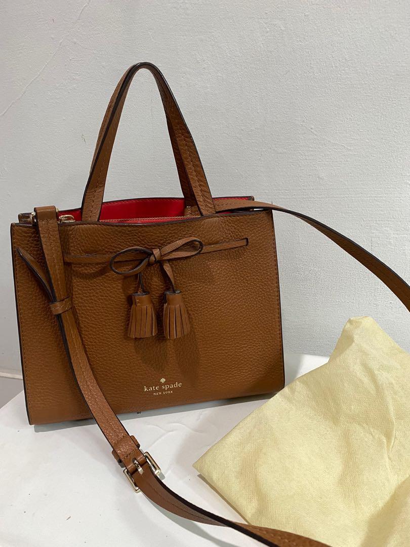 Kate spade hayes 2025 small satchel warm gingerbread