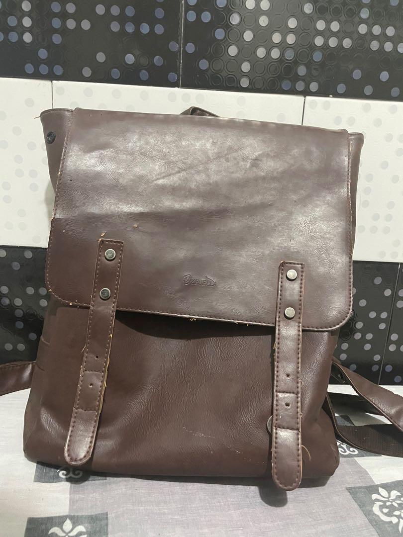 Zebella faux leather best sale backpack