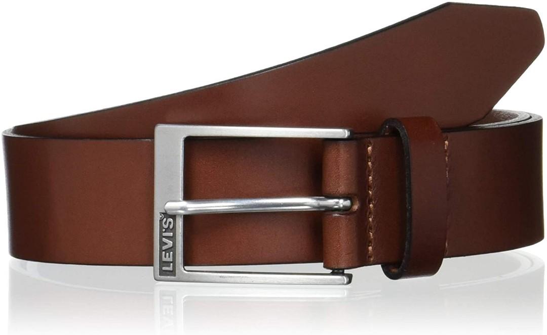 LEVI'S MEN BOX TAB BELT IN BROWN LEATHER, Men's Fashion, Watches &  Accessories, Belts on Carousell
