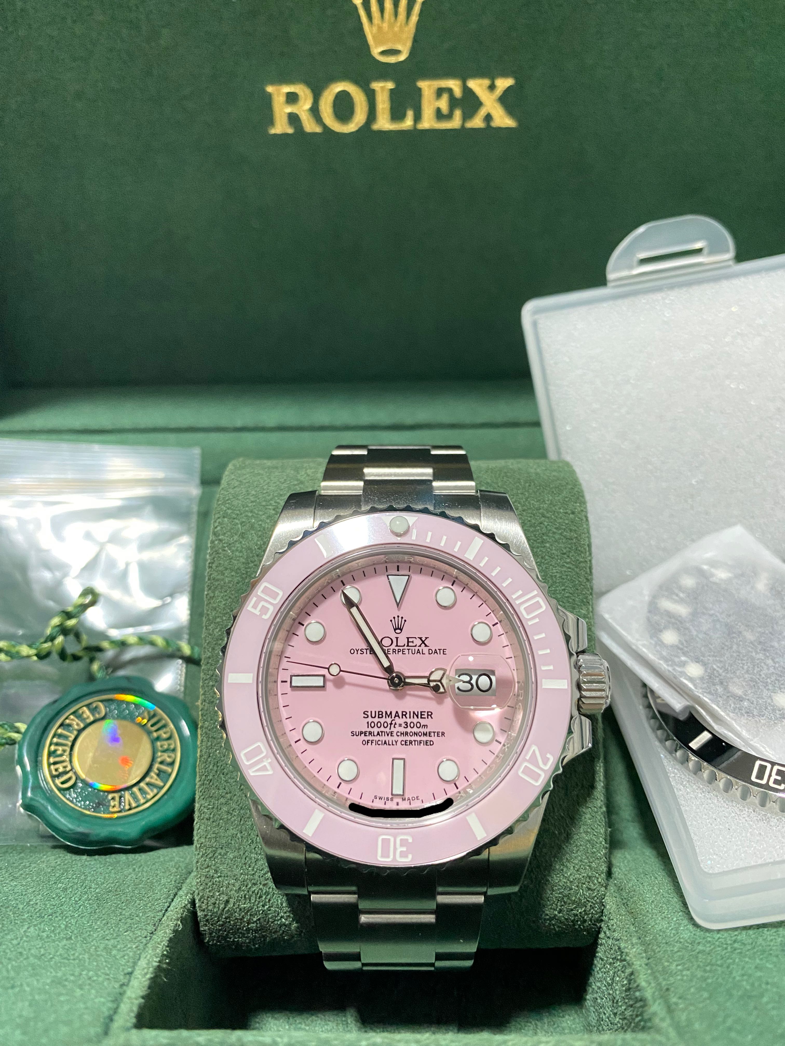 Pink submariner rolex cheap