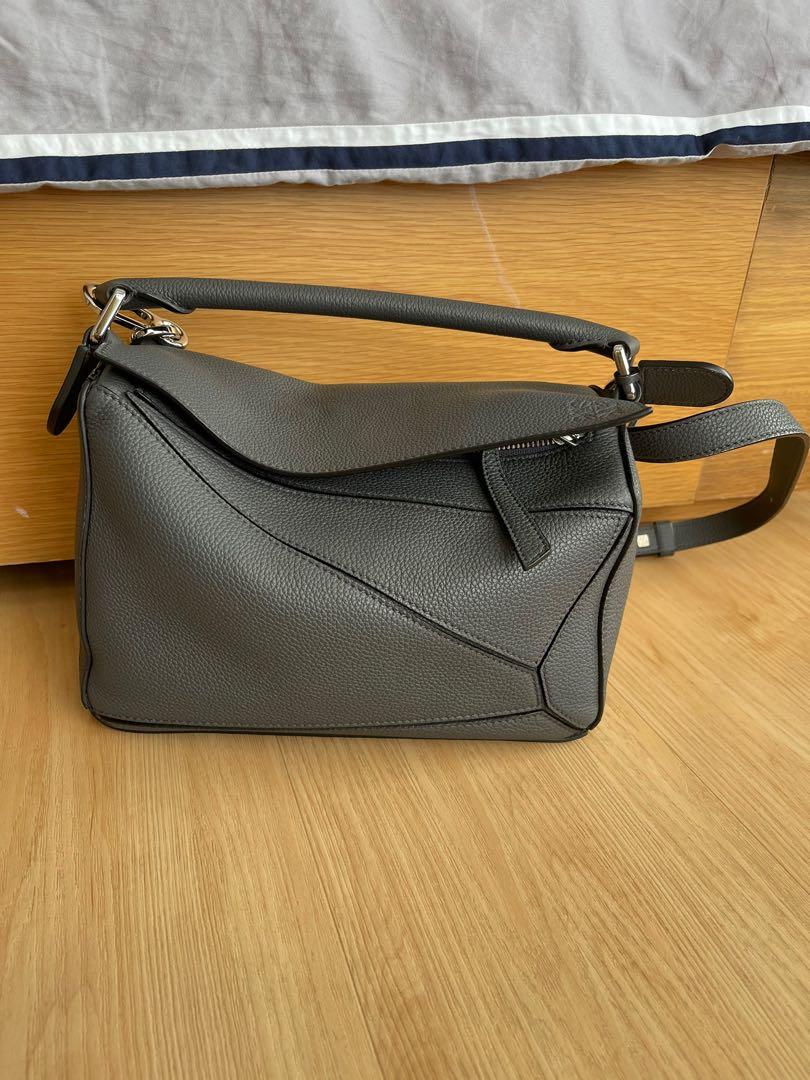 Loewe Puzzle small soft grain leather anthracite