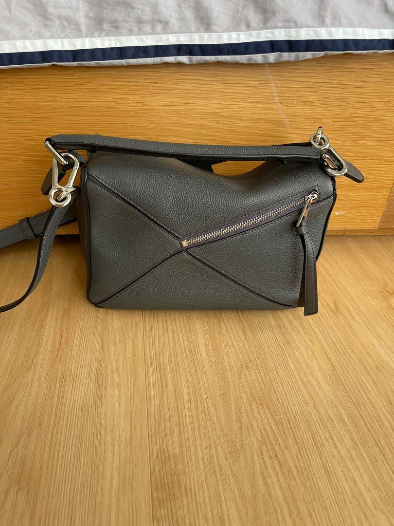 Loewe Puzzle small soft grain leather anthracite