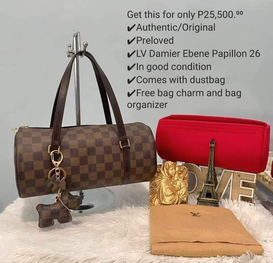 Louis Vuitton LV Damier Ebene Papillon 30, Luxury, Bags & Wallets on  Carousell