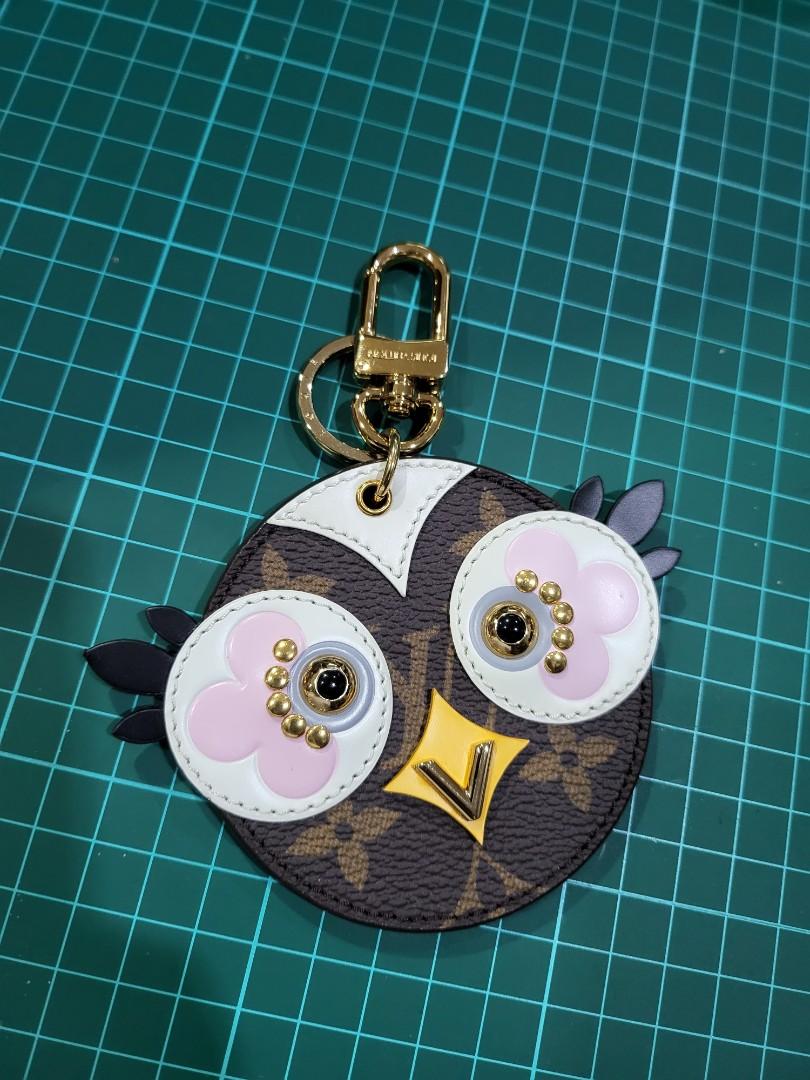 LOUIS VUITTON Monogram Lovely Birds Bag Charm Key Chain Holder Owl