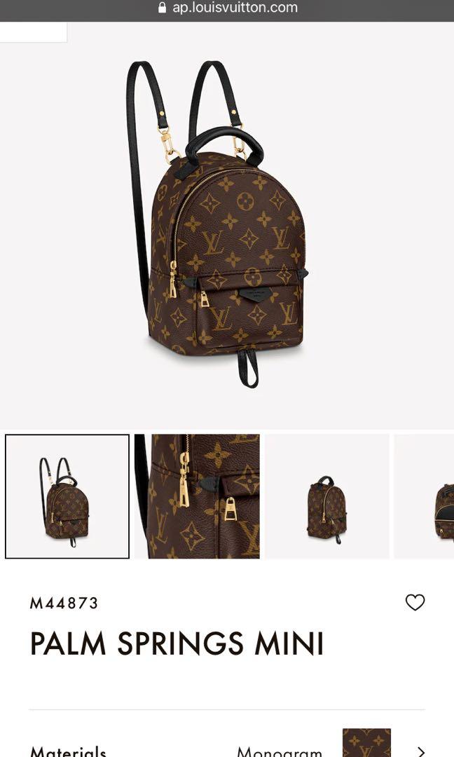 Louis Vuitton Palm Springs mini Luxury Bags Wallets on Carousell