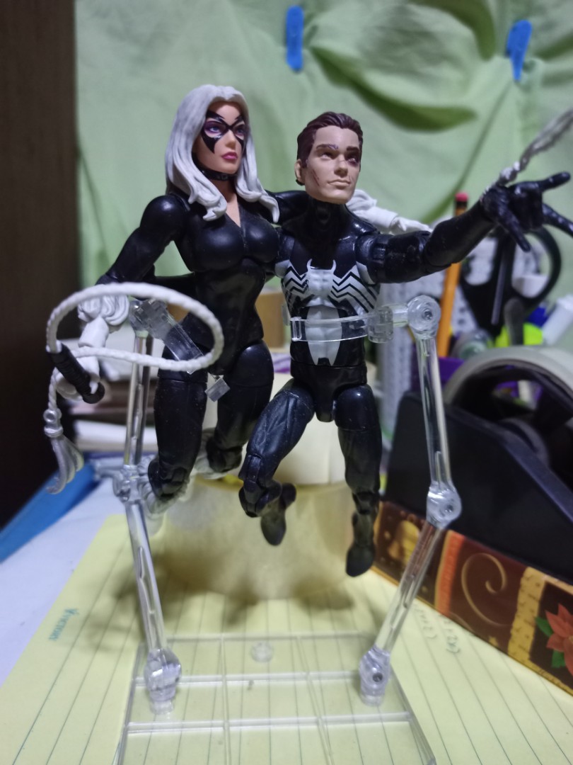 Symbiote Black Spider-Man Marvel Legends Exclusive Kraven Hasbro loose figure 