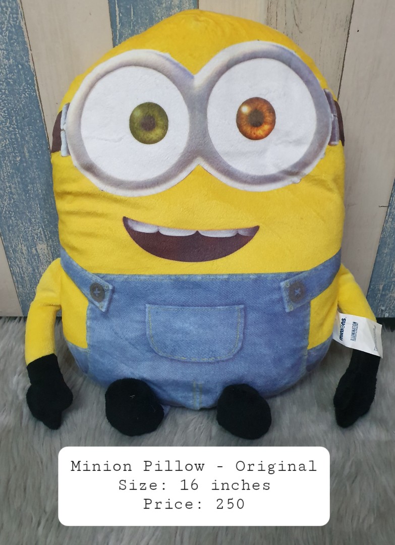 Minion Pillow Hobbies Toys Toys Games on Carousell