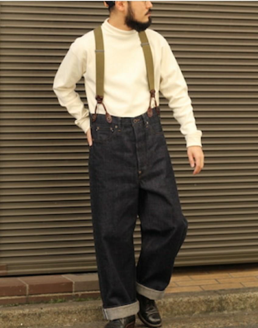 Nigel Cabourn Railman Denim Pants Freewheelers Mihara, 男裝, 褲