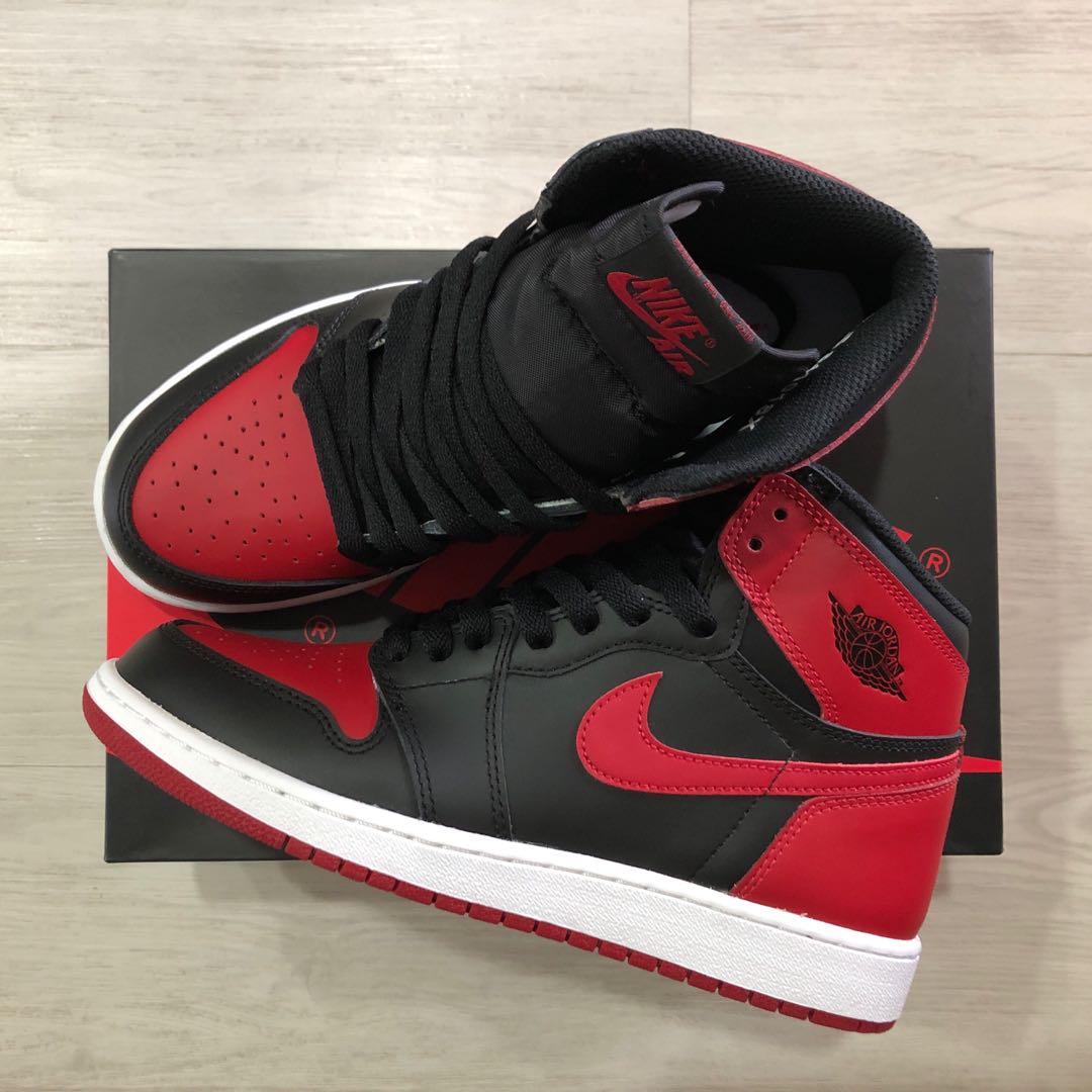NIKE AIR JORDAN 1 BRED RETRO HIGH OG BREDS Women s Fashion
