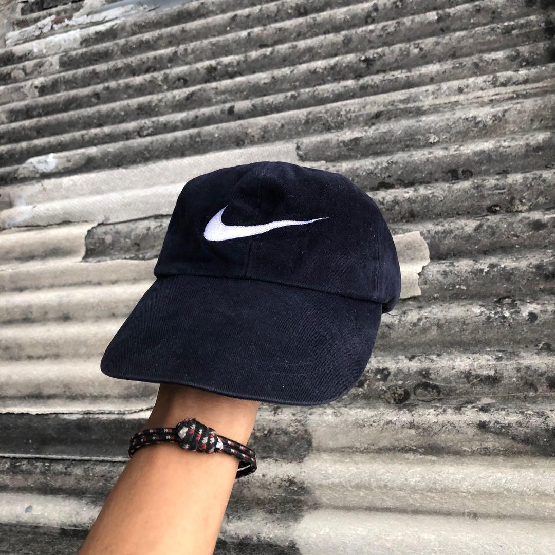 nike cap swoosh logo