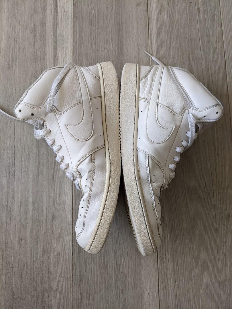 Nike Court Vision high top white sneakers US11 Men #39 s Fashion Footwear