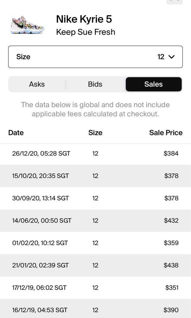 Kyrie 5 size chart outlet